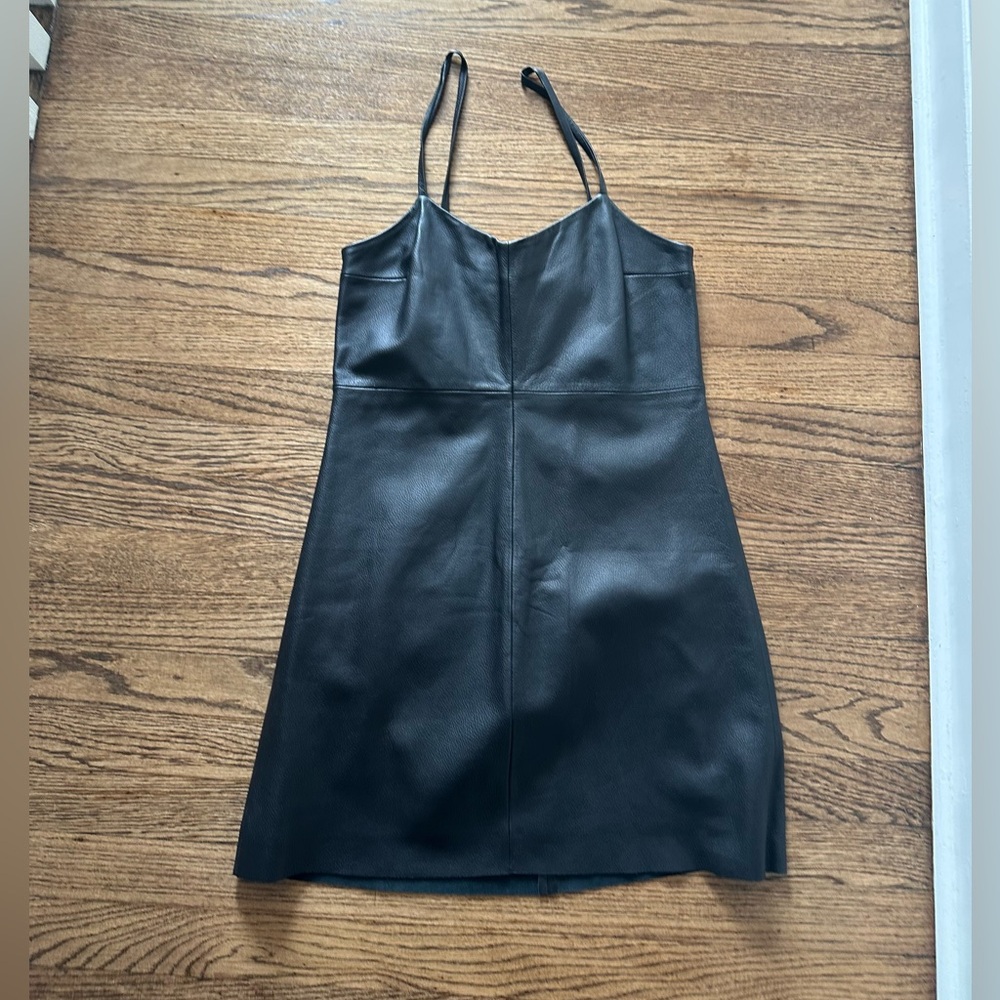 Reformation Black Jinx Leather Mini Dress - Size 6